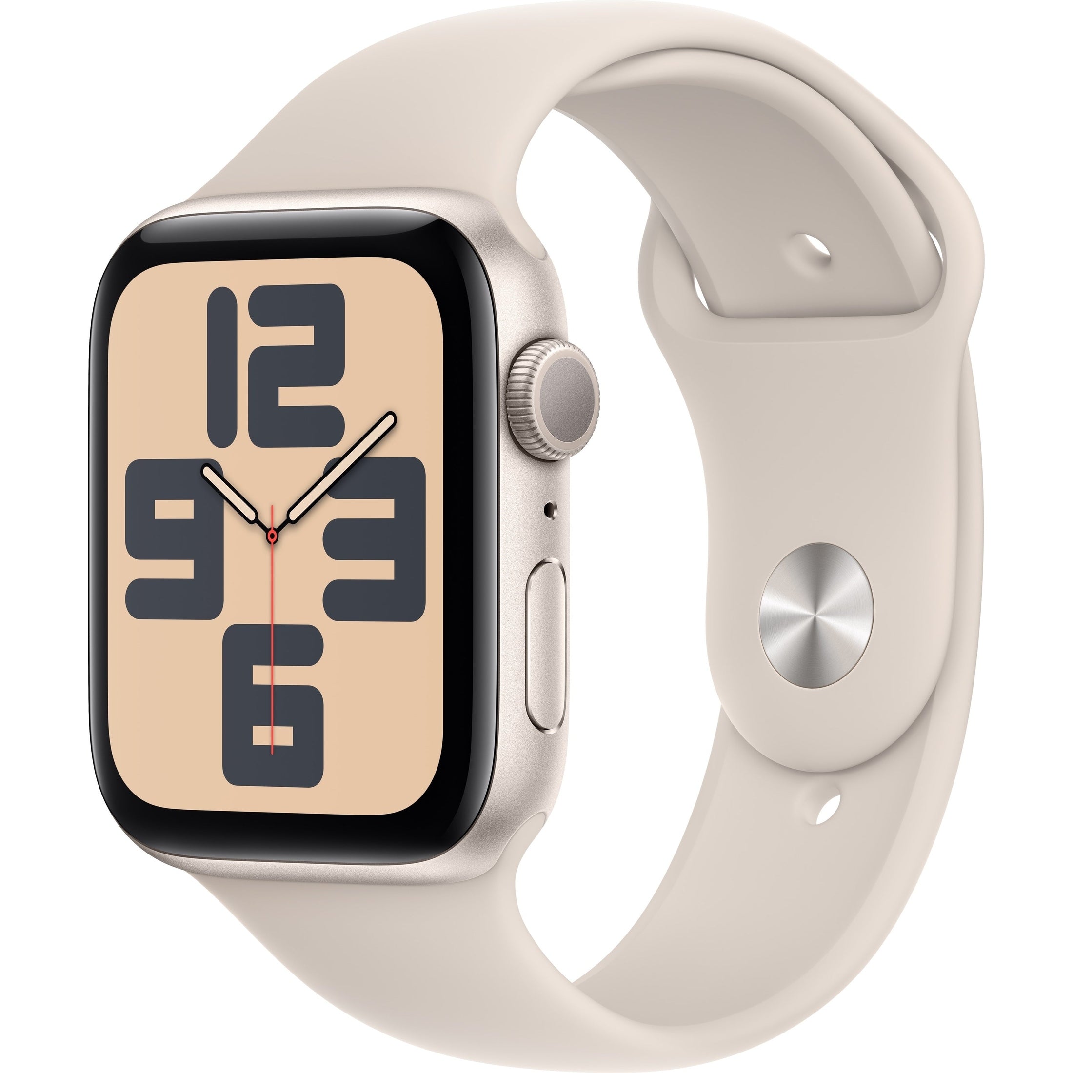 Apple Watch SE (GPS) 44 mm White Aluminum Case with White Sport 