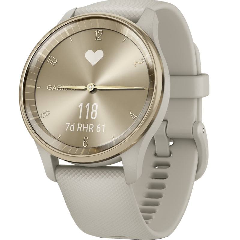 GARMIN スマートウォッチ vivomove Trend French Gray/Cream Gold 新品未使用 vivomove GARMIN(ガーミン) Trend French Gray / Cream Gold 【日本