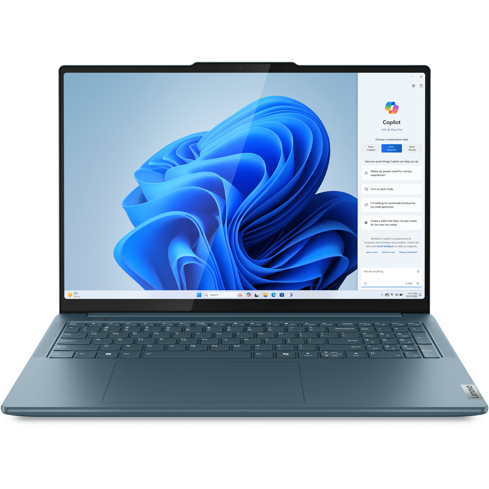Lenovo Yoga Pro 9 16-inch Laptop, Win 11 Pro, Tidal Teal 