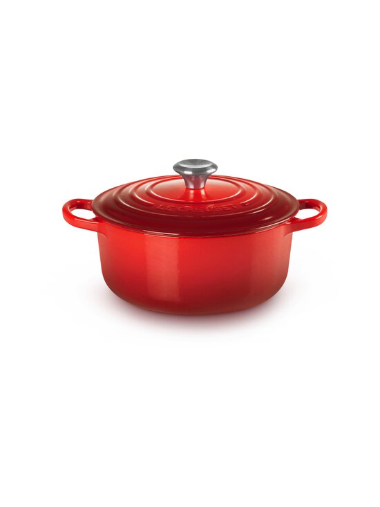 Le Creuset Signature Stekgryta, Rund, 22 cm, Röd
