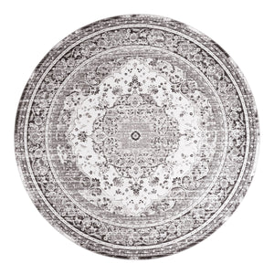 Havana Round Rug Ø 200 cm Black/White