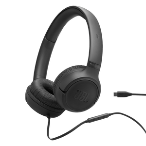 JBL Tune 530 On-Ear USB-C Wired, Black