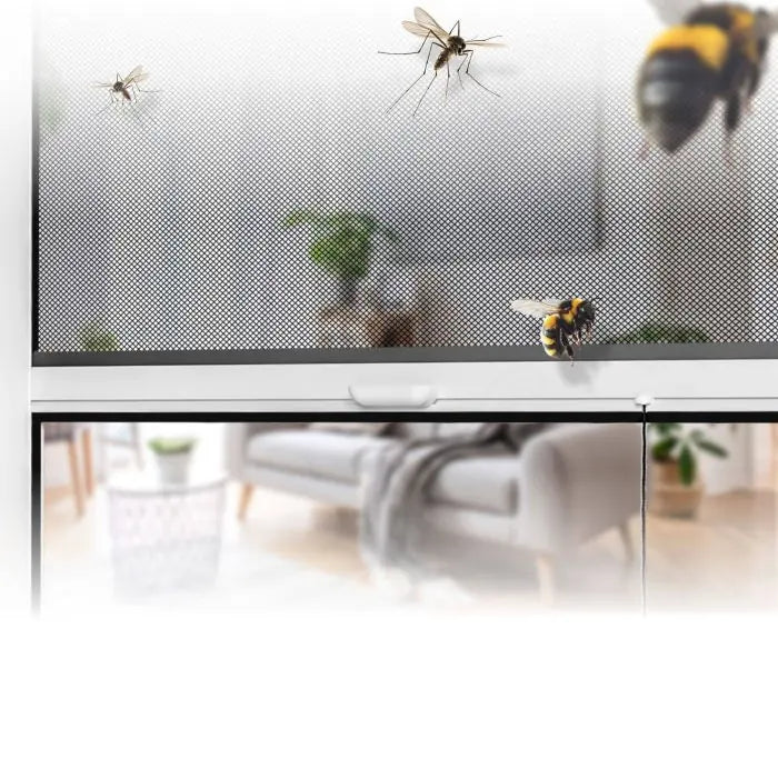 Tectake Fly Screen Roller Blind 110 x 160cm