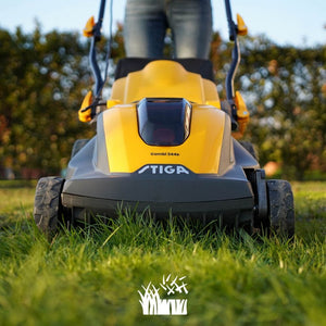 Stiga Battery Powered Lawn Mower, Yellow