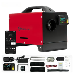 Sunster A2200BS Diesel Heater 8KW 12/24V 110-240V, Bluetooth Version