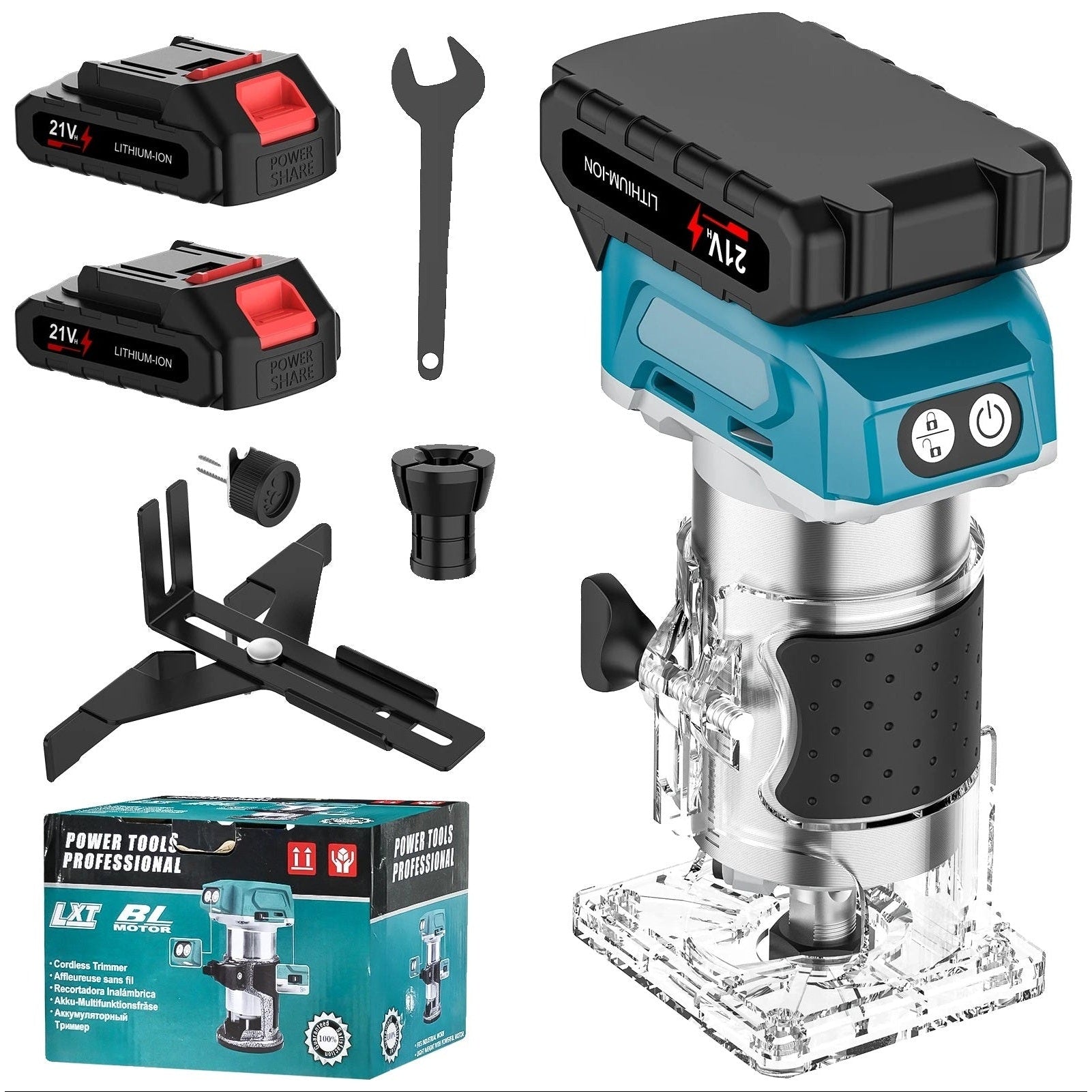 LXT Cordless Wood Router, Brushless with 2 Batteries