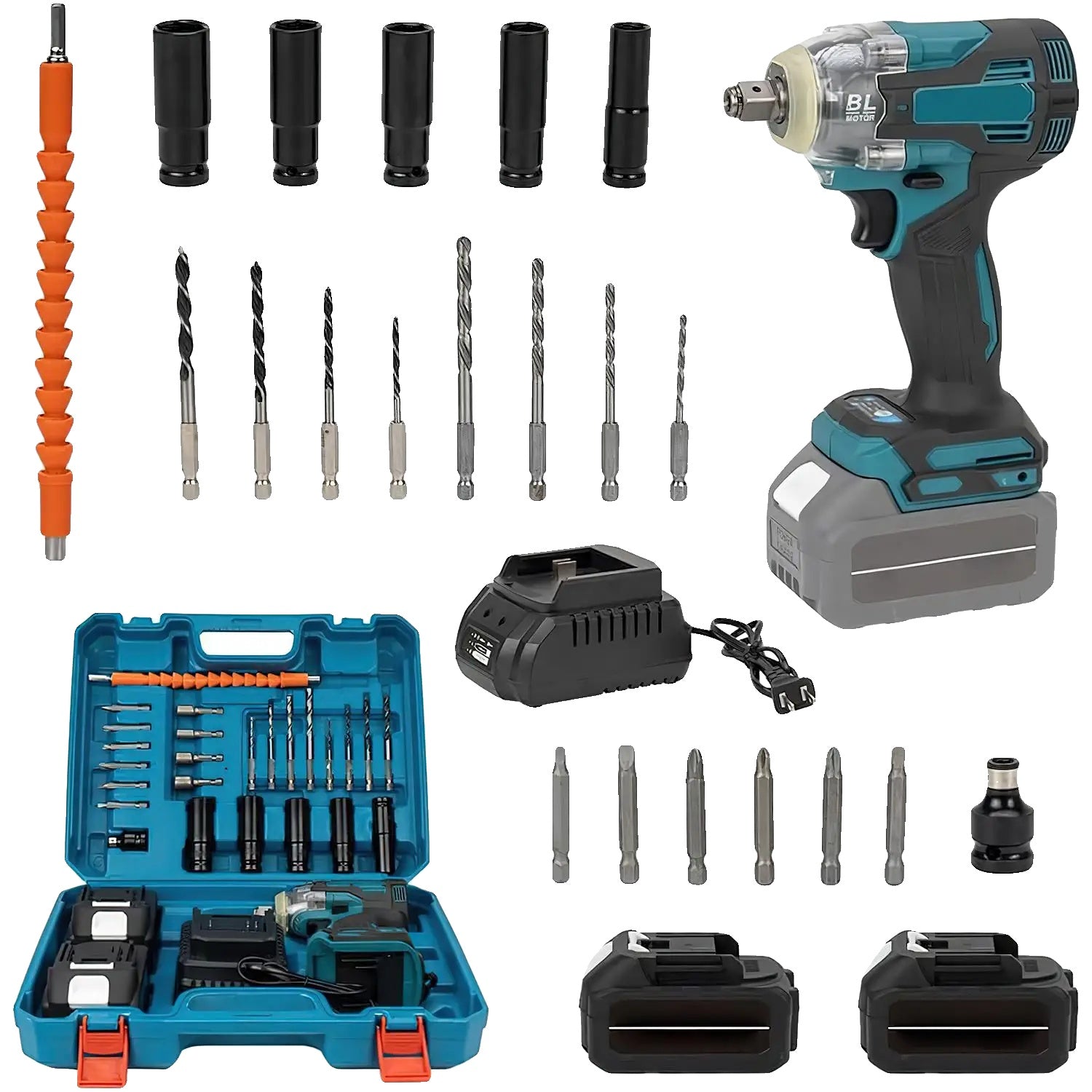 Supplyswap Impact Wrench, 1200N.m Torque