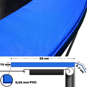 Trampoline Edge Pad - Blue - 396 cm - AP Sport