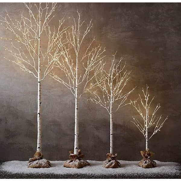 Artificial Tree 180 cm with LED Lighting – Birch Decoration