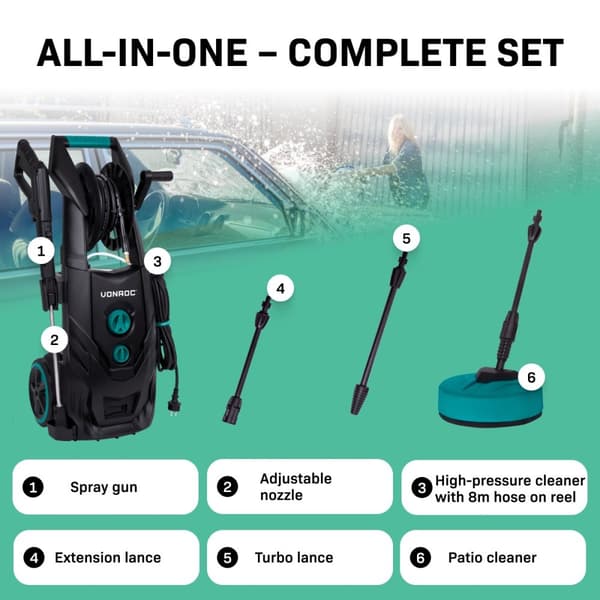 Vonroc Pro V25‑2 PW509AC Pressure Washer