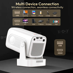 Gimbal 5 PRO Portable Projector Android 14.0, Native 1080P