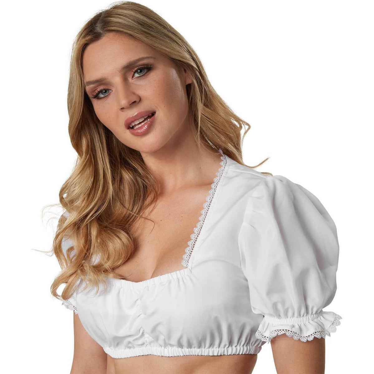 Dirndl Blouse Antonia, XXL, White