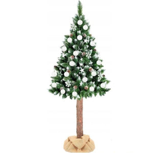 Artificial Christmas Tree with Snow and Cones, 160 cm