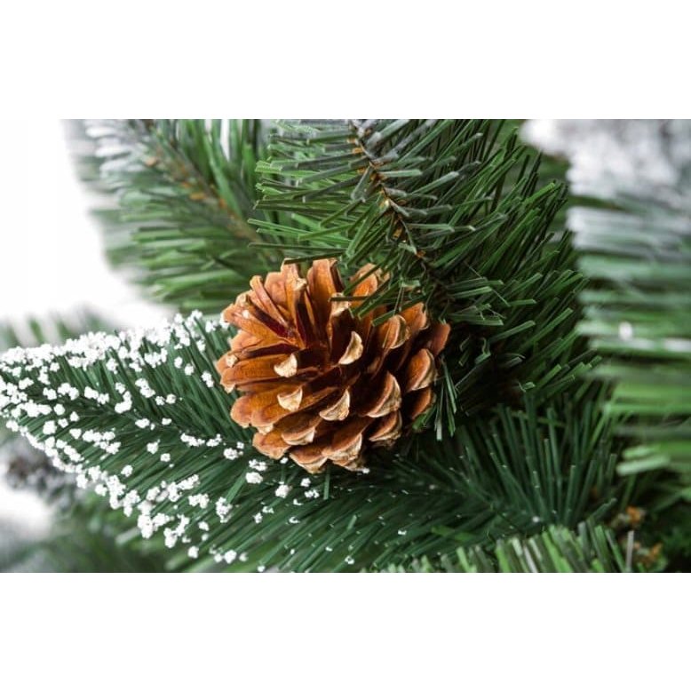 Artificial Christmas Tree with Snow and Cones, 160 cm