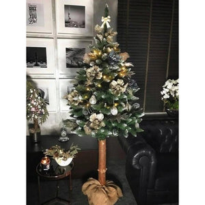 Artificial Christmas Tree with Snow and Cones, 160 cm