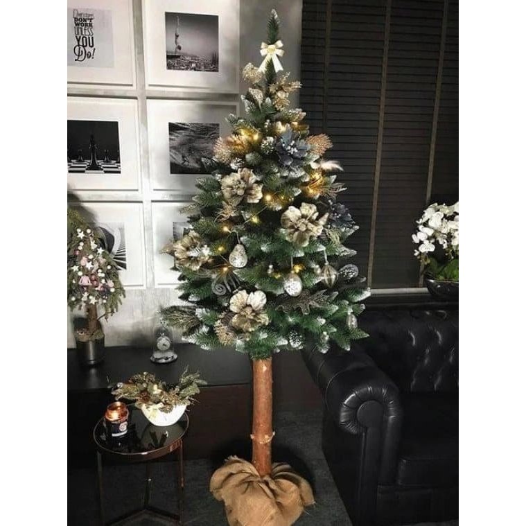 Artificial Christmas Tree with Snow and Cones, 160 cm