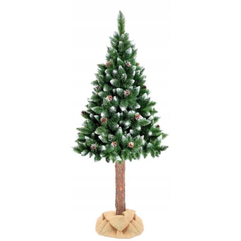 Artificial Christmas Tree with Snow and Cones, 160 cm
