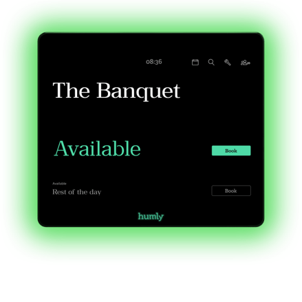 Humly 8" meeting room display HUM1001