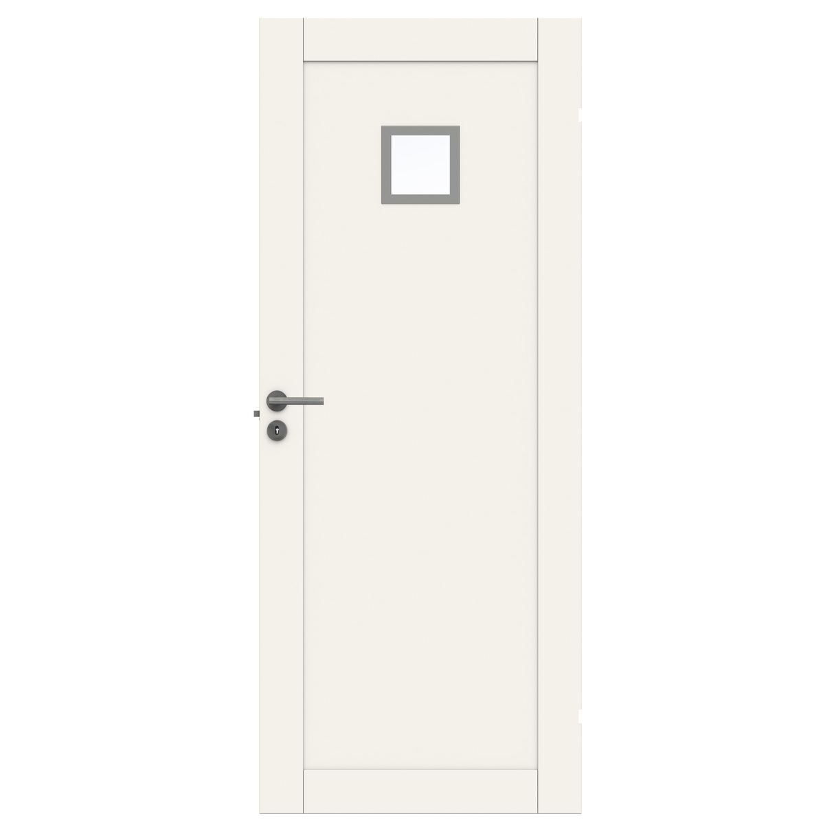 Unique 01L GWA 120 White Door Leaf with Clear Glass 8x21 Module Size