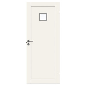 Unique 01L GWA 120 White Door Leaf with Clear Glass 8x21 Module Size
