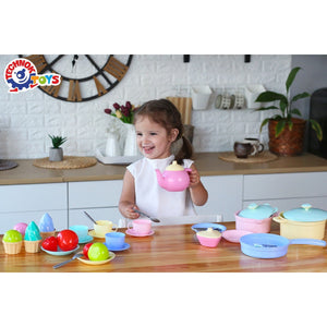 Toy Kitchen Utensil Technok Kitchenware Playset, Various Colors