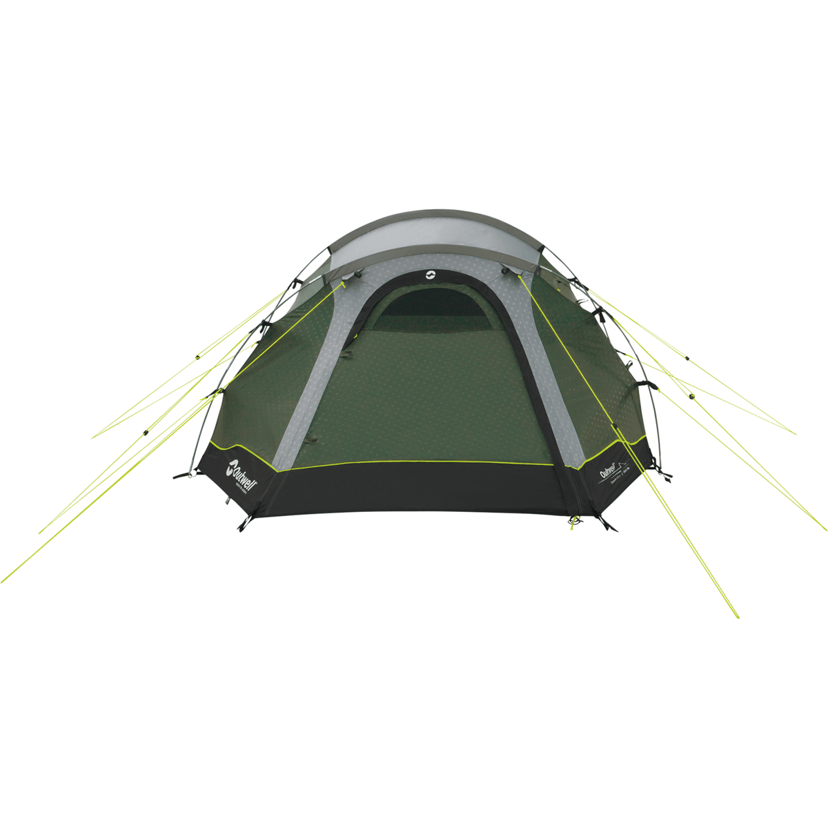 Outwell Earth 3 Plus 3-Person Tunnel Tent, Dark Green