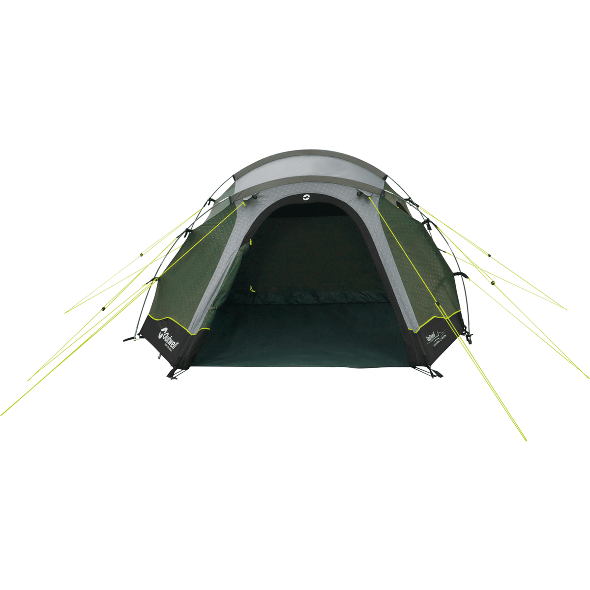 Outwell Earth 3 Plus 3-Person Tunnel Tent, Dark Green