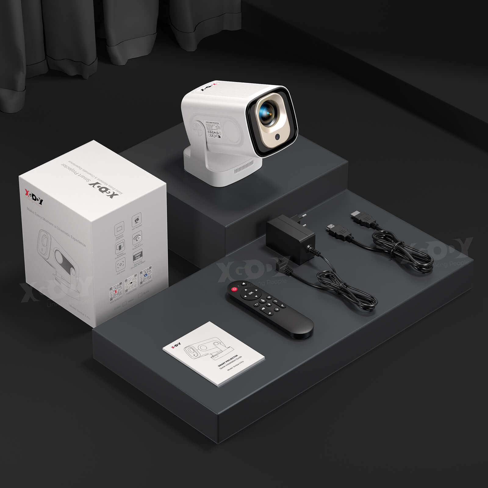 Gimbal 5 PRO Portable Projector Android 14.0, Native 1080P