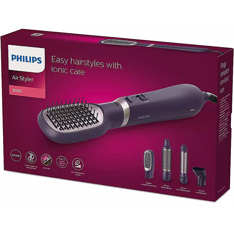 Philips BHA313/00 3000 Series Air Styler, Purple