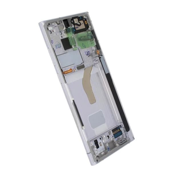 Samsung Complete Original Block LCD screen and Touchscreen Assembly for Galaxy S22 Ultra, White
