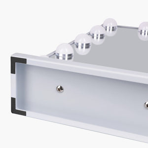 Fenchilin Hollywood Makeup Mirror with Lights and Bluetooth 58 x 46cm, White