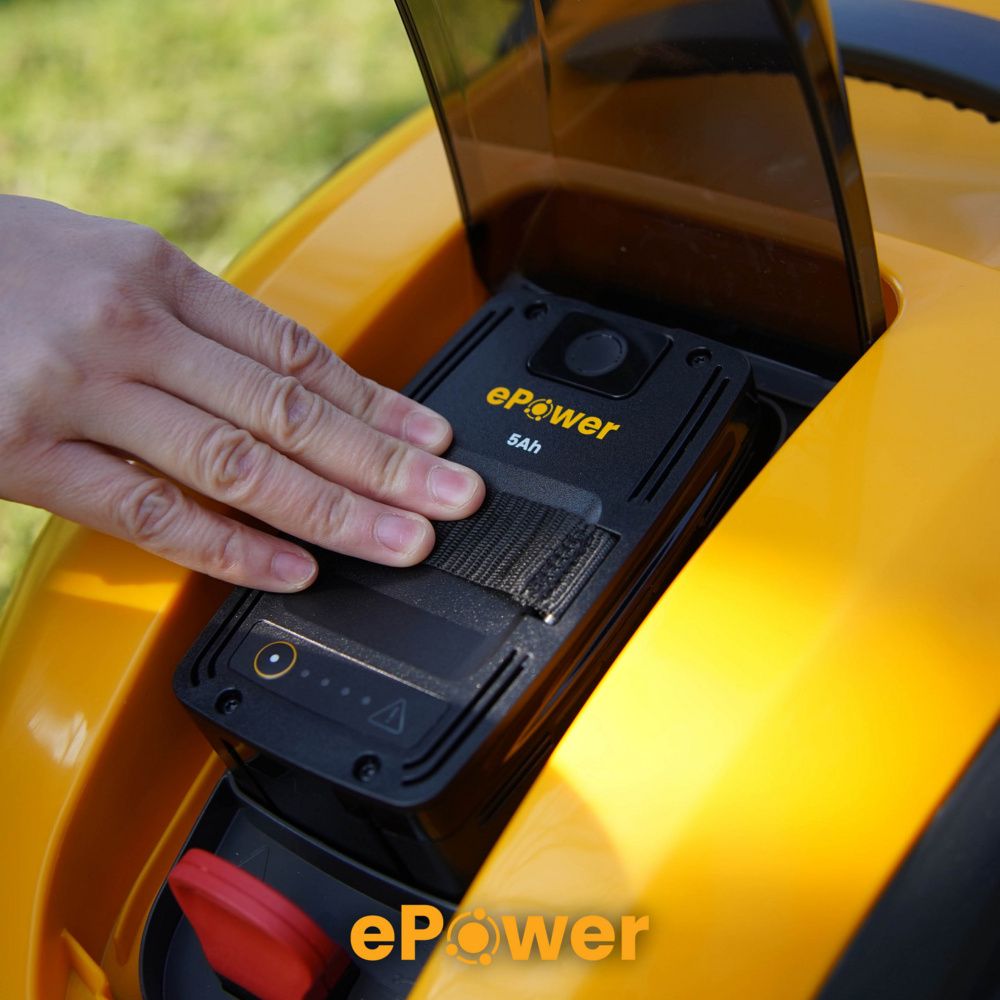 Stiga Battery Powered Lawn Mower, Yellow