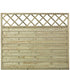 Bergen Windbreak With Trellis, 180x150cm, Pressure-Treated