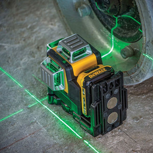 Dewalt DW089LG 12-Line 3x360° Green Beam Cross Line Laser Level, 12V Lithium-Ion