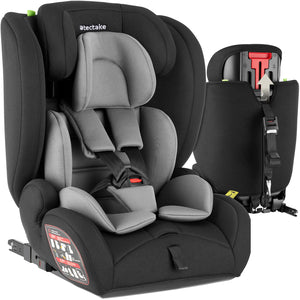Car Seat Emely, 5-point harness, i-size approval, with ISOFIX, Dark Grey/Black