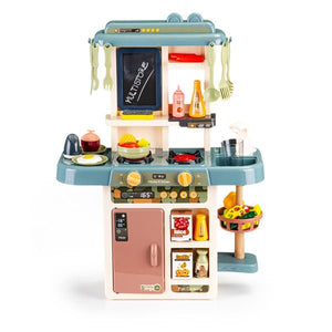 Beibe Good Children's Kitchenette with LED Lights, Sounds, Water Dispenser, and Steam Generator