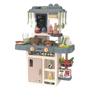 Beibe Good Children's Kitchenette with LED Lights, Sounds, Water Dispenser, and Steam Generator