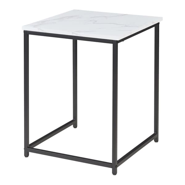 Trollhättan Nesting Tables Set of 3, Marble Pattern Metal