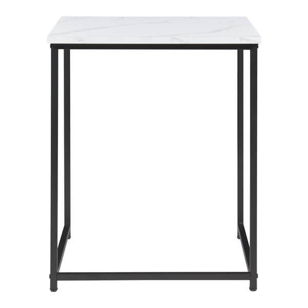 Trollhättan Nesting Tables Set of 3, Marble Pattern Metal