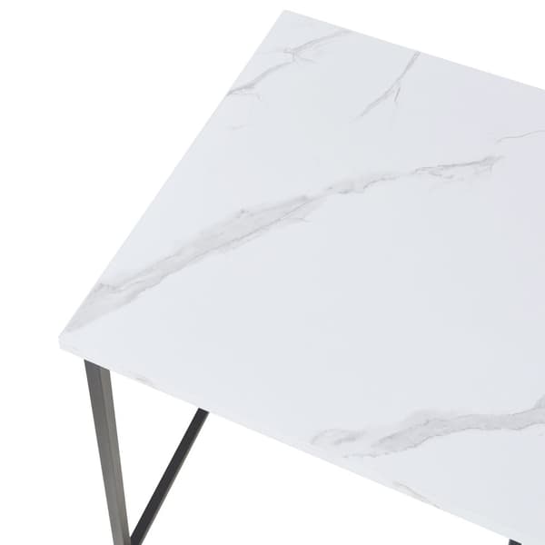 Trollhättan Nesting Tables Set of 3, Marble Pattern Metal