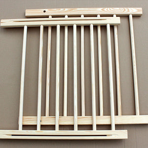 Viking Choice Adjustable Wooden Stair Gate for Children & Pets 72-122cm