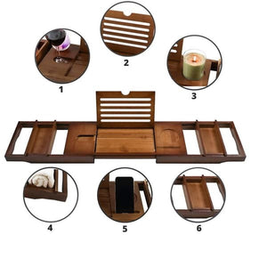 Viking Choice Complete Bamboo Bathtub Tray