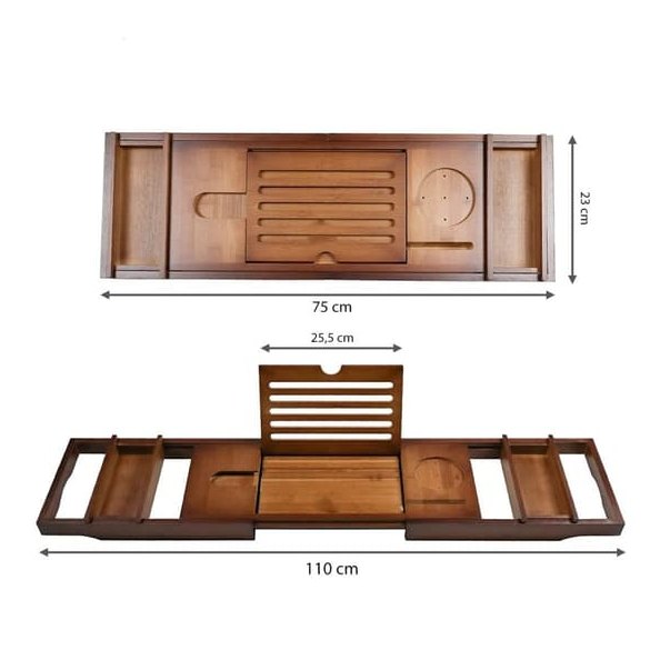 Viking Choice Complete Bamboo Bathtub Tray