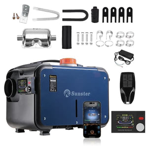 Sunster 8KW Diesel Heater with Bluetooth connection 230V, 12V/24V