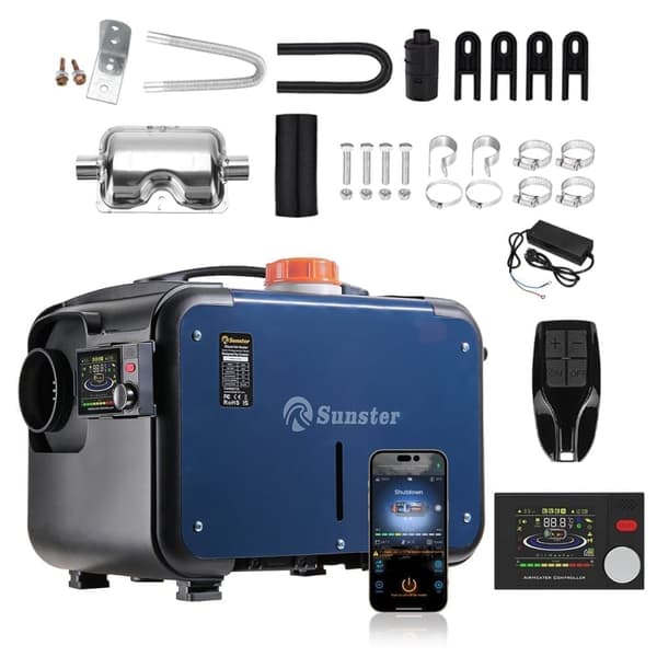 Sunster 8KW Diesel Heater with Bluetooth connection 230V, 12V/24V