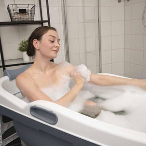 HelloBath® Foldable Bathtub - XL James Basic - Anthracite - 148cm - Collapsible Bathtub - Hip Bath for Adults