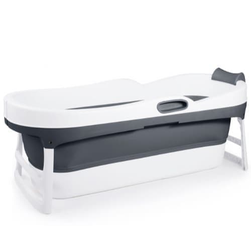 HelloBath® Foldable Bathtub - XL James Basic - Anthracite - 148cm - Collapsible Bathtub - Hip Bath for Adults