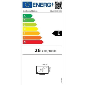 Continental Edison CELED32HD25B3 32" Led TV, Black