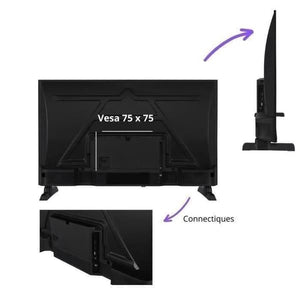 Continental Edison CELED32HD25B3 32" Led TV, Black