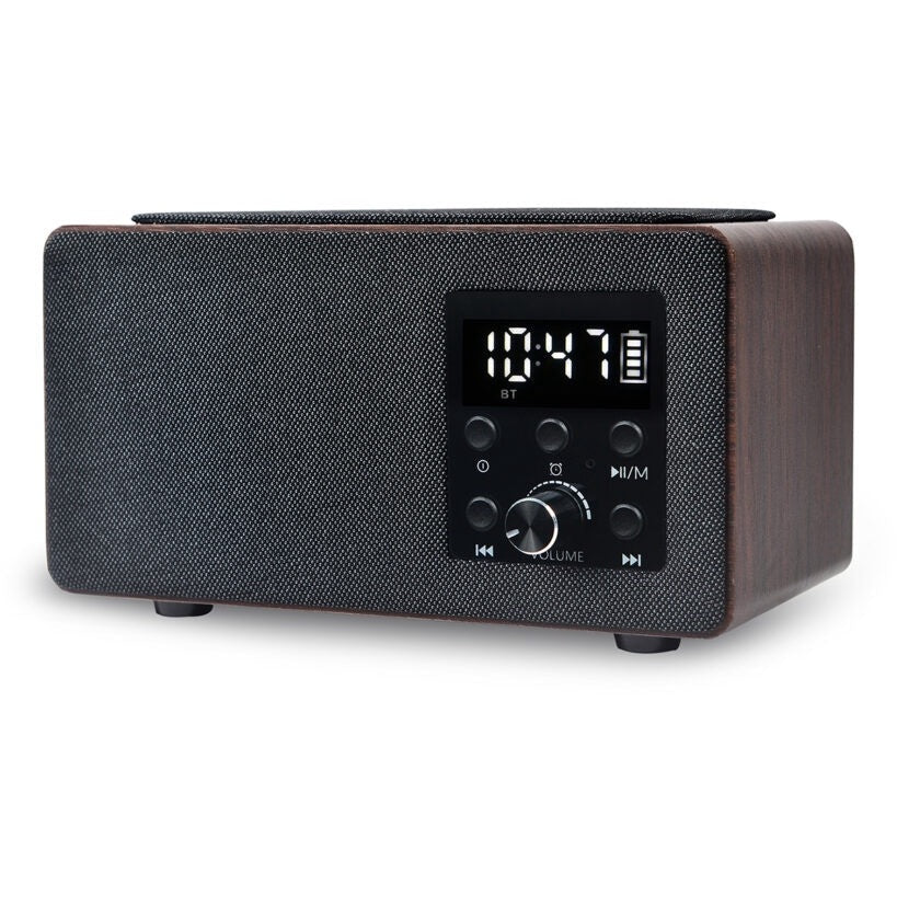 Portable radio receiver Manta RDI910WC, brown/black